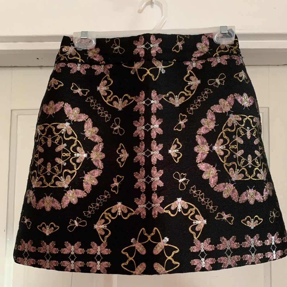 Ted Baker glittery embroidered queen bee skirt 1